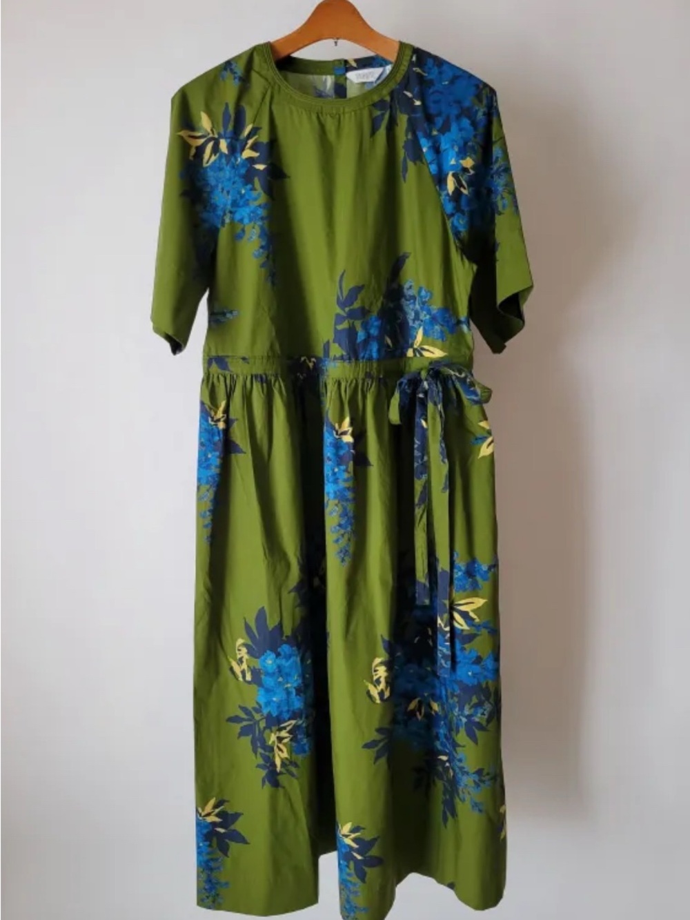 Botanical Shadow Print Organic Dress